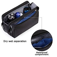 Bagsmart Toiletry Bag For Men Travel Toiletry Organizer Dopp Kit Waterresistant Shaving Bag For Toiletries Accessories Door R