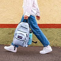 Jansport Laptop Backpack Computer Bag With 2 Compartments Ergonomic Shoulder Straps 15 Laptop Sleeve Haul Handle Book