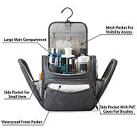 Bagsmart Hanging Toiletry Bag Leather Dopp Kit Large Travel Kit Waterresistant For Full Sized Container Toiletries Cosmetics