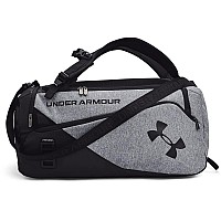 Under Armour Unisexadult Contain Duo Duffle Bag Pitch Gray Medium Heather 012Black Small