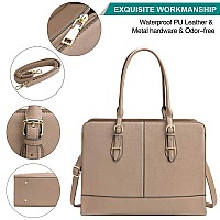 Laptop Bag For Women Leather Work Tote 156 Inch Laptop For Computer Bag Waterproof Business Office Professional Large Capacity