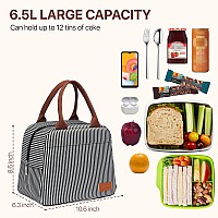 Bagseri Insulated Lunch Bag Women Lunch Bag For Women Men Reusable Lunch Box Leakproof Thermal Cooler Sack Food Handbags Case