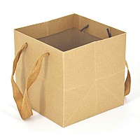 Huaprint Brown Paper Bagsgift Bags With Handles24 Pack Large Gift Bags8X8X8Inch Heavy Duty Grocery Shopping Bagwedding Part