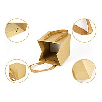 Huaprint Brown Paper Bagsgift Bags With Handles24 Pack Large Gift Bags8X8X8Inch Heavy Duty Grocery Shopping Bagwedding Part