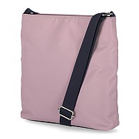 Nautica Womens Diver Nylon Small Crossbody Bag Purse With Adjustable Shoulder Strap Cross Body Lilac Rose One Size Us