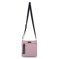 Nautica Womens Diver Nylon Small Crossbody Bag Purse With Adjustable Shoulder Strap Cross Body Lilac Rose One Size Us