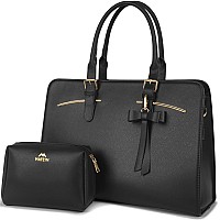 Laptop Tote Bag For Women Large Waterproof Pu Leather Work Briefcase With Usb Charging Port Casual Computer Shoulder Bag Messen