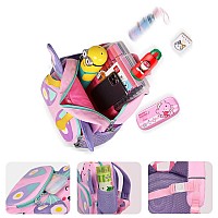 Camtop Cute Kids Toddler Backpack Girls Small 3D Cartoon School Bookbags Age 13 Daycare Nursary Travel Bags Butterflypink