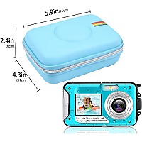 Leayjeen Underwater Camera Case Compatible With Yisencehicshon Waterproof Digital Camera Underwater Camera Full Hd 27K 48 Mp V