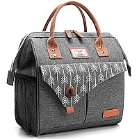 Lekesky Lunch Bag For Women Insulated Lunch Box Leakproof Lunchbox For Adult Work Grey