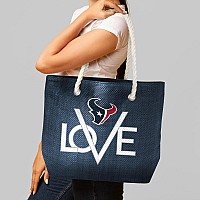 Littlearth Womens Nfl Houston Texans Love Tote Team Color 19 L X 6 W X 14 H