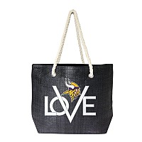 Littlearth Womens Nfl Minnesota Vikings Love Tote Team Color 19 L X 6 W X 14 H