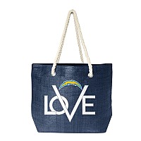 Littlearth Womens Nfl Los Angeles Chargers Love Tote Team Color 19 L X 6 W X 14 H