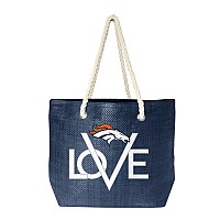 Littlearth Womens Nfl Denver Broncos Love Tote Team Color 19 L X 6 W X 14 H 300659Brnc