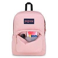 Jansport Superbreak Backpack Durable Lightweight Premium Backpack Misty Rose