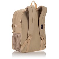 Jansport Main Campus Cordura Backpack Travel Or Work Bookbag With 15Inch Laptop Pack With Leather Trims Travertine