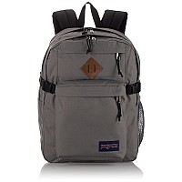 Jansport Main Campus Backpack Travel Or Work Bag W 15Inch Laptop Sleeve And Dual Water Bottle Pockets Graphite Grey