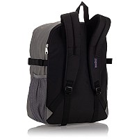 Jansport Main Campus Backpack Travel Or Work Bag W 15Inch Laptop Sleeve And Dual Water Bottle Pockets Graphite Grey