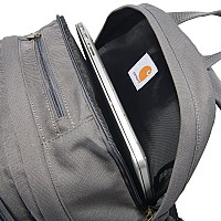 Carhartt Force Pro Backpack With 17Inch Laptop Sleeve And Portable Charger Compartment Grey One Size