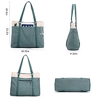 Voguzy Canvas Tote Bag For Women Retro Casual Handbags Tote Bag Shoulder Bag Top Handle Satchel Purses Work Travel And Shopping