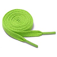 Sechunk Flat Shoelace Set Of 2 Pairs 29 Colors 12 Lengths Shoe Lace For Sneakersolive Green