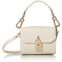 Steve Madden Purec Croco Box Bag Bone