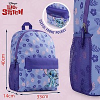 Disney Backpack For Girls Stitch School Bags For Girls Purple