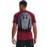 Under Armour Unisexadult Undeniable Sackpack Pitch Gray Medium Heather 012Black One Size Fits Most