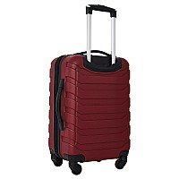 Wrangler 4 Piece Luggage And Packing Cubes Setexpandable Red