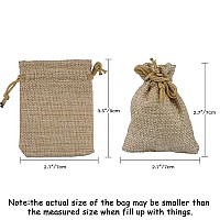 Hapdoo Lot Of 30 Burlap Bags With Drawstring Gift Bags Jewelry Pouches Sacks For Wedding Party And Diy Craft 25 X 325 Inches