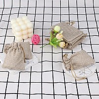 Hapdoo Lot Of 30 Burlap Bags With Drawstring Gift Bags Jewelry Pouches Sacks For Wedding Party And Diy Craft 25 X 325 Inches