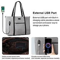 Laptop Tote Bag Large Women Work Bag 173 Inch Laptop Bag With Usb Charging Port Computer Bags Purse Lightweight Waterproof Tea