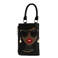 Emprier Women Novelty Lady Face Purse Satchel Bags Funky Personalized Tote Handbags Crossbody Shoulder Bags