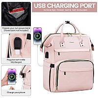 Lovevook Laptop Backpack For Women Teacher Backpack Nurse Bagwork Bag Backpack Purse Bag Antitheft Travel Backpack With Usb Ch