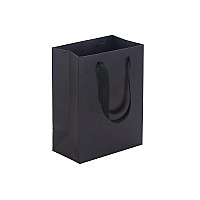 Huaprint Black Paper Bagsgift Bagsshopping Bags With Ribbon Handles30 Packs 525X325X8 Inchretail Bagsparty Favor Bagsmer