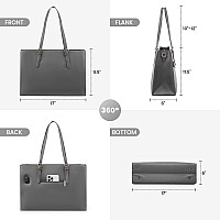 Lovevook Laptop Bag For Women Fashion Computer Tote Bag Large Capacity Handbag Leather Shoulder Bag Purse Set Professional Bu