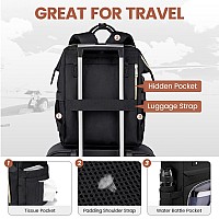 Lovevook Laptop Backpack For Women17 Inch Professional Womens Travel Backpack Purse Computer Laptop Bag Nurse Teacher Backpack