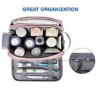 Bagsmart Large Toiletry Bag For Women Cosmetic Makeup Bag Organizer Travel Bag For Toiletries Dopp Kit Waterresistant Shavin