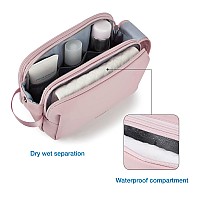 Bagsmart Large Toiletry Bag For Women Cosmetic Makeup Bag Organizer Travel Bag For Toiletries Dopp Kit Waterresistant Shavin