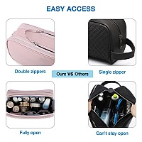 Bagsmart Large Toiletry Bag For Women Cosmetic Makeup Bag Organizer Travel Bag For Toiletries Dopp Kit Waterresistant Shavin