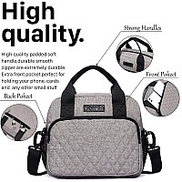 Scorlia Insulated Lunch Bag For Womenmen Reusable Lunch Cooler Box Lunch Tote Thermal Meal Prep Lunch Organizer With Adjustab