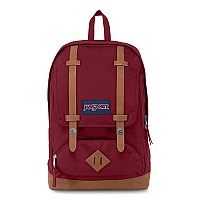 Jansport Cortlandt Laptop Backpack Russet Red 15 Laptop Sleevesynthetic Leather Shoulder Computer Bag With Large Compartme