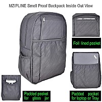 Mzipline Backpack Bag With Tsa Lock Keysmell Proof Daypack Bag For Men Women Travel