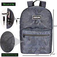 Mzipline Backpack Bag With Tsa Lock Keysmell Proof Daypack Bag For Men Women Travel