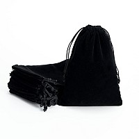 Tendwarm 20 Pcs 4X6 Inches Velvet Drawstring Bags Jewelry Pouches Candy Bags Christmas Wedding Favors