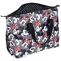 Disney Tote Duffel Bag Mickey Mouse Friends All Over Print Weekender Travel Multicolor One Size