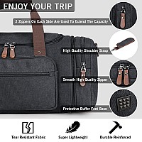 Duffle Bag For Men Canvas Travel Bag With Shoe Compartment 45L55L Weekender And Overnight Travel Tote Bag For Father Day Gifts