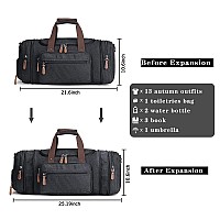 Duffle Bag For Men Canvas Travel Bag With Shoe Compartment 45L55L Weekender And Overnight Travel Tote Bag For Father Day Gifts