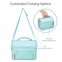 Bentgo Deluxe Lunch Bag Durable And Insulated Lunch Tote With Zippered Outer Pocket Internal Mesh Pocket Padded Adjustable