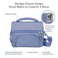 Bentgo Deluxe Lunch Bag Durable And Insulated Lunch Tote With Zippered Outer Pocket Internal Mesh Pocket Padded Adjustable